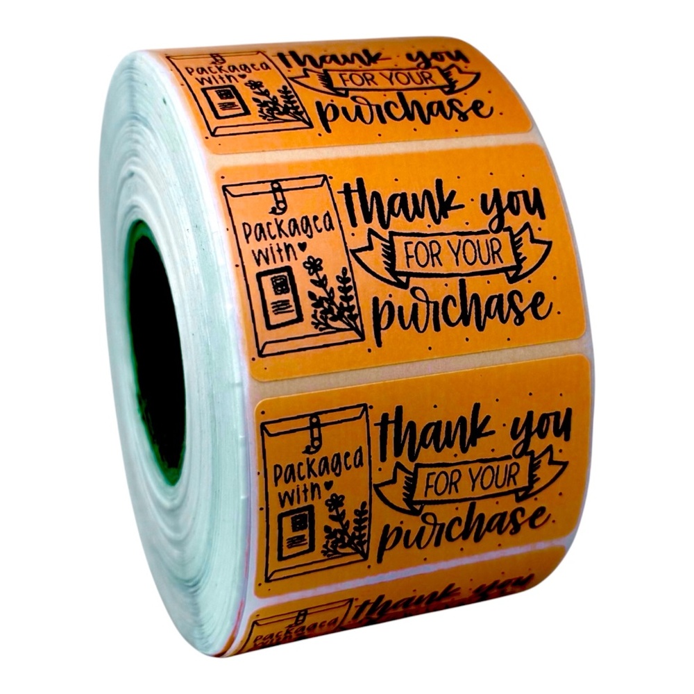 Packaged with Love Stickers,Cute Love Business Stickers 8 COLORS TO CHOOSE FROM - Picture 7 of 9